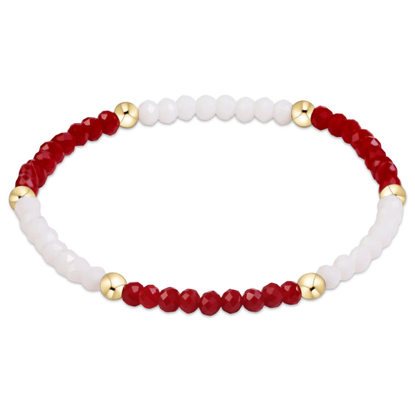 enewton gameday flirty presence bracelet - crimson and white