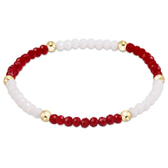 enewton gameday flirty presence bracelet - crimson and white