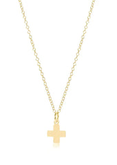 enewton 16" Necklace Signature Cross with Small Gold Cross Charm