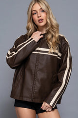 Duke Faux Leather Jacket