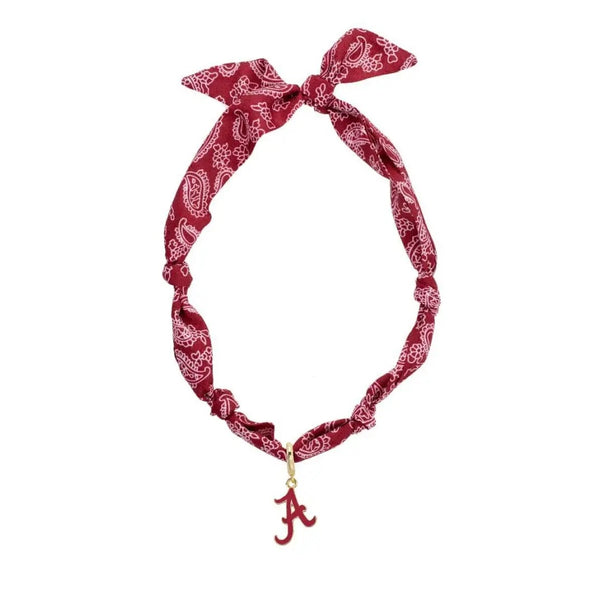 Alabama Crimson Tide Logo Bandana Scarf Necklace