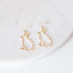 Bunny Silhouette Earrings