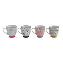 Handstamped Mugs with Tea Bag Holder - 4 Colors