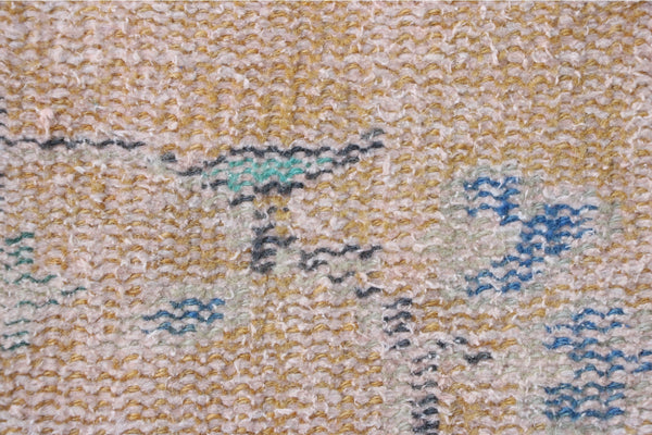 Antique Turkish Rug - Orange and Blue