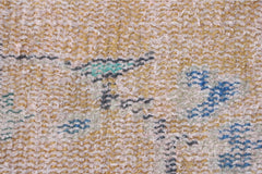 Antique Turkish Rug - Orange and Blue