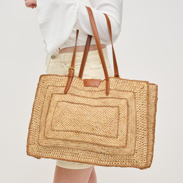 Demi Raffia Tote