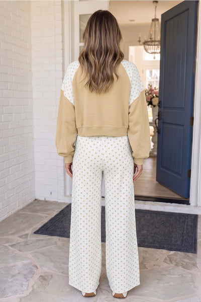 Deri Polka Dot Pants Set