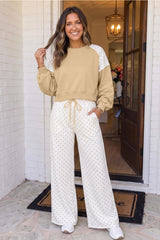 Deri Polka Dot Pants Set