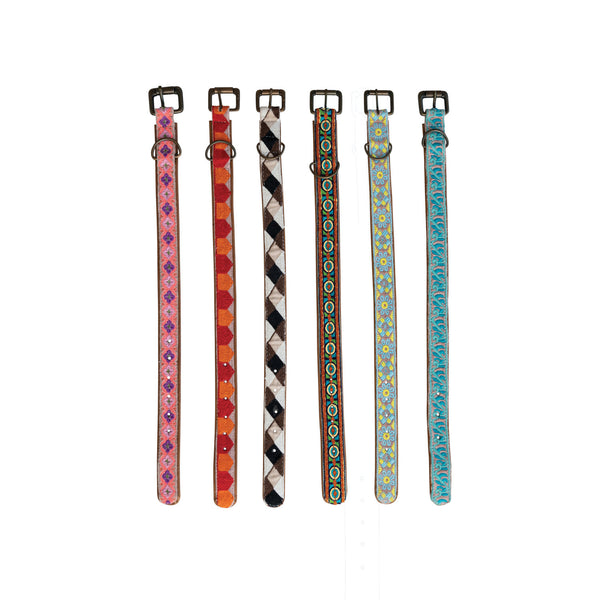 Bits and Bobs Embroidered Dog Collars - Small