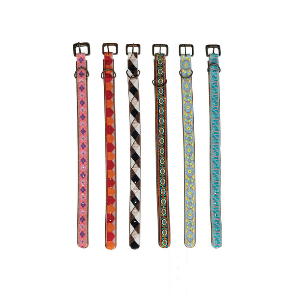 Bits and Bobs Embroidered Dog Collars - Small