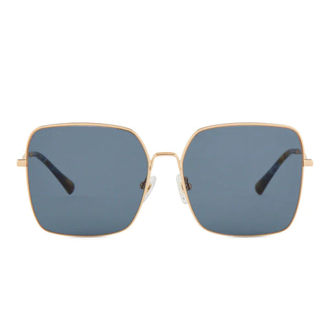 Diff Clara Gold + Grey Polarized Sunglasses