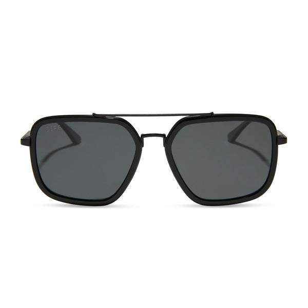 Diff Jordan Black + Grey Polarized Sunglasses