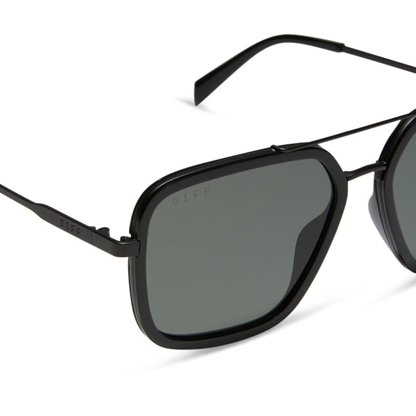 Diff Jordan Black + Grey Polarized Sunglasses