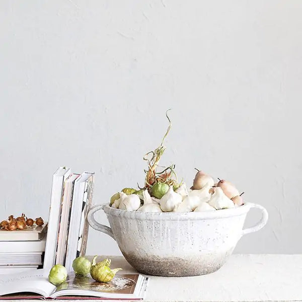 Terra Cotta Bowl with Handles