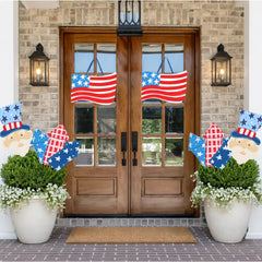 Patriotic 24 Inch Potted Plant Stake- Two Designs