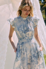 Dora Blue Floral Dress