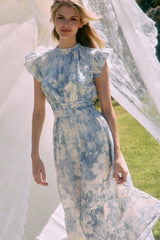 Dora Blue Floral Dress