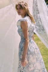 Dora Blue Floral Dress