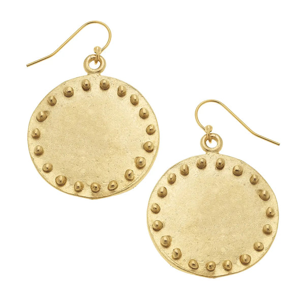 Circle With Dots Earrings