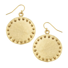 Circle With Dots Earrings