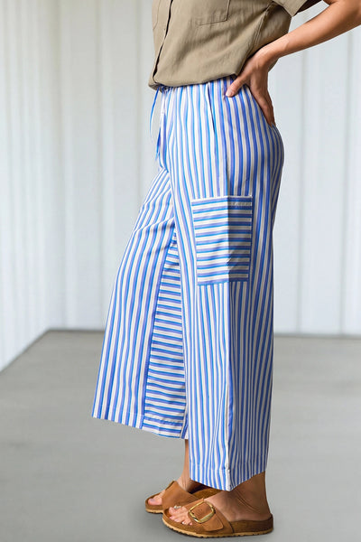Double Blue Striped Pants