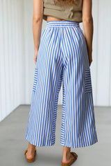 Double Blue Striped Pants