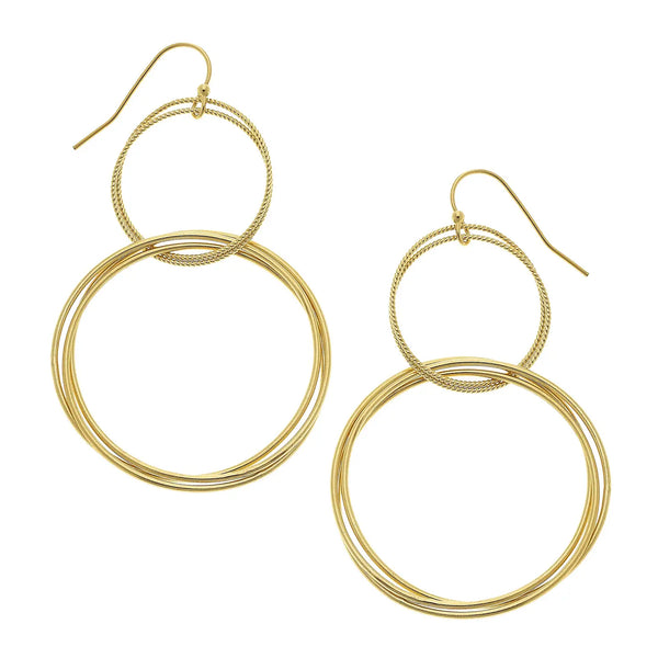 Double Ring Earrings