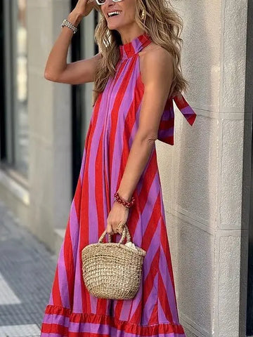 Barnum Striped Maxi Dress