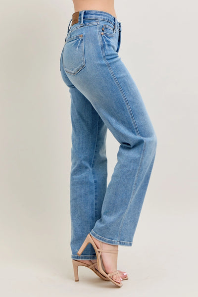 Judy Blue Tummy Control Vintage Straight Wash Jeans