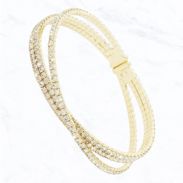 Crystal Crossover Bracelet