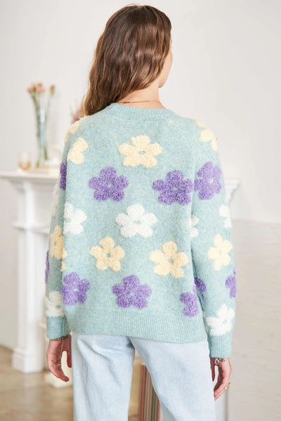 Fuzzy Petals Sweater