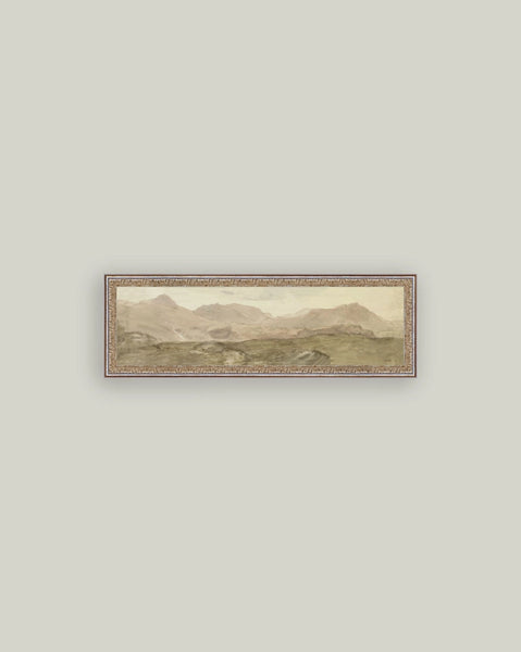 View from the Top of Honister Crag Framed Antique Art