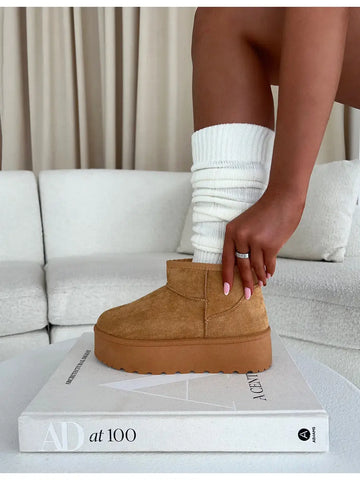 Denver Sherling Platform Booties