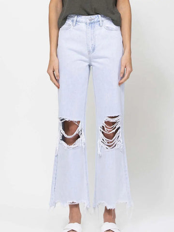 Buddy Love Moonshine High Waisted Flares in Black/White