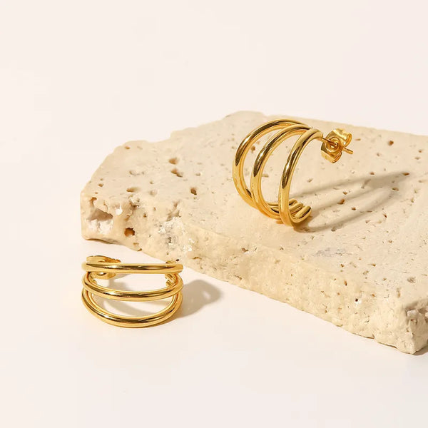 Trio Hoop Earrings