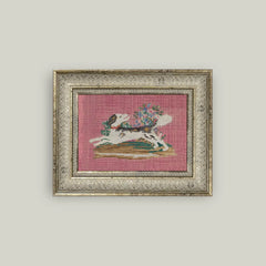 Framed Embroidered Pup