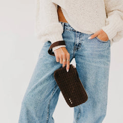 Suede Emma Clutch Wristlet