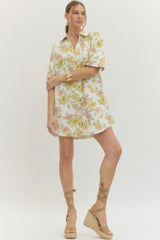 Clovis Denim Floral Dress