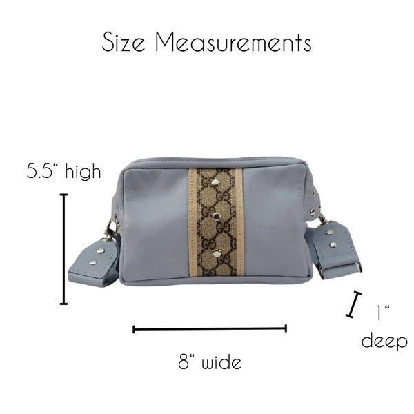 Bella Belt Bag in Chambray Leather | Upcycled Gucci