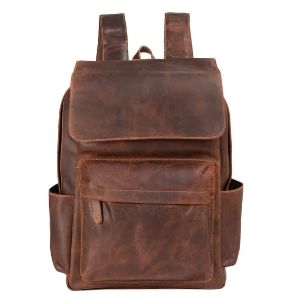 Leather Vintage Backpack Scott- Unisex