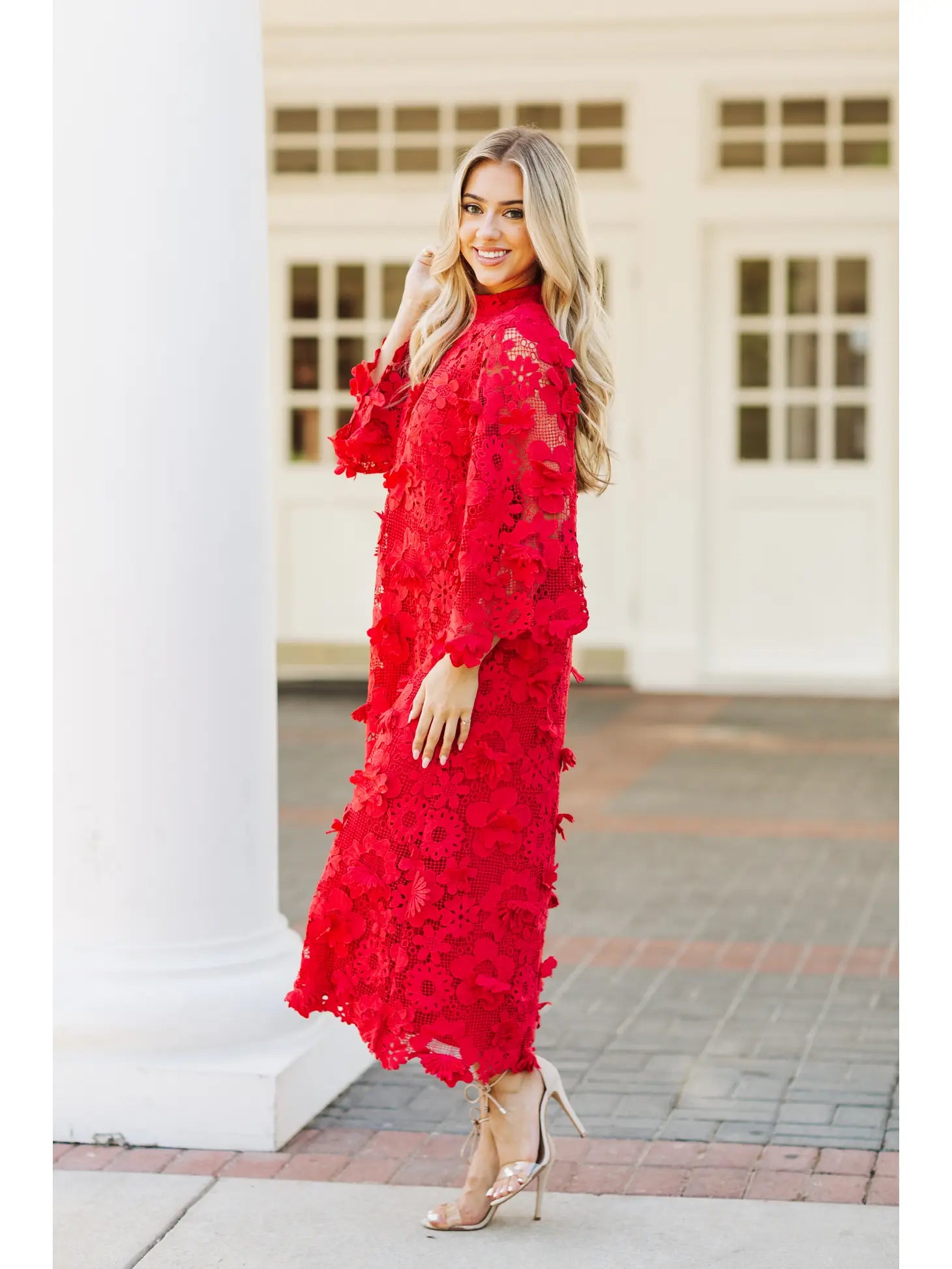 The Seraphina Dress - Red A Little Bird Boutique The Seraphina Dress - Red A Little Bird Boutique