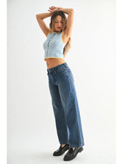 Just Black Denim Wide Leg Jeans