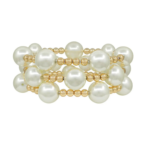 Barbarella Pearl Bracelets - Set of 3