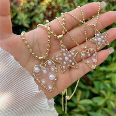 Stars and Hearts Pendant Necklaces