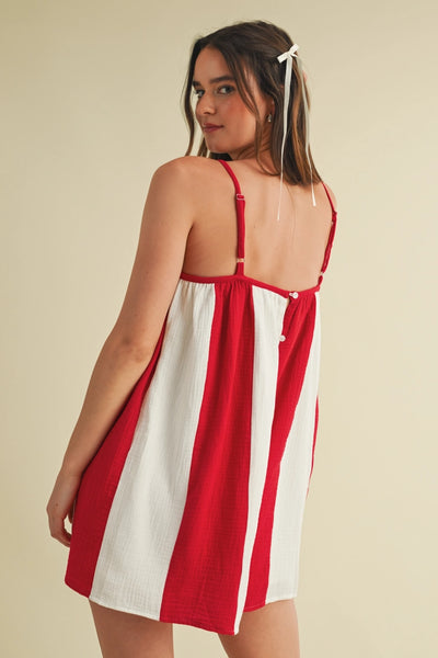 All the Stripes Gameday Romper