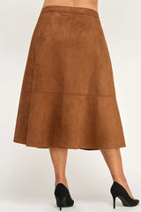 Denny Faux Suede Skirt