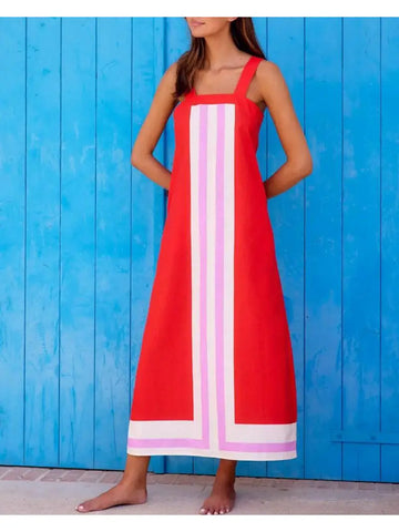 Sea Resort Colorblock Dress