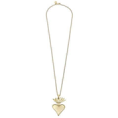 Tally Flaming Heart Necklace