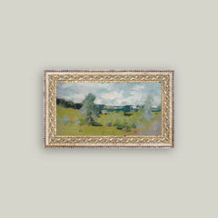 Abstract Landscape Framed Antique Art