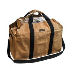 Waxed Canvas Firewood Tote